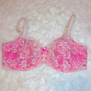 Pink & Nude lace Victoria’s Secret bra